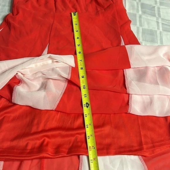 Y2K NWT,EXPRESS halter dress,maxi,Fairy,sheer,lined,glam,fit&flare,color block, - Picture 10 of 16